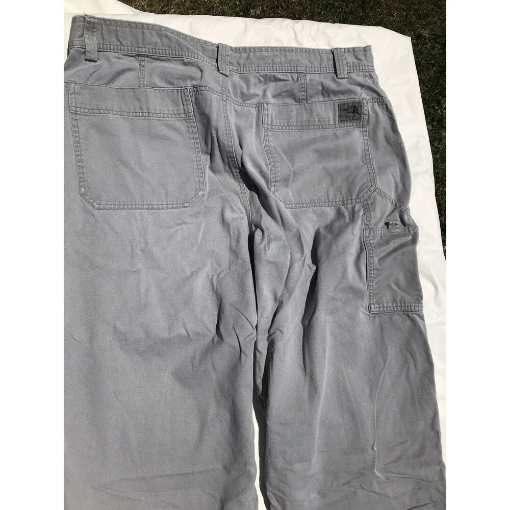 The North Face A5 Series Pants Mens 38 Gray Belted Articulated Knees Canvas